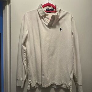 Polo by Ralph Lauren Men’s White Long Sleeve Polo Shirt